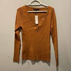 Cognac sweater- White House black market